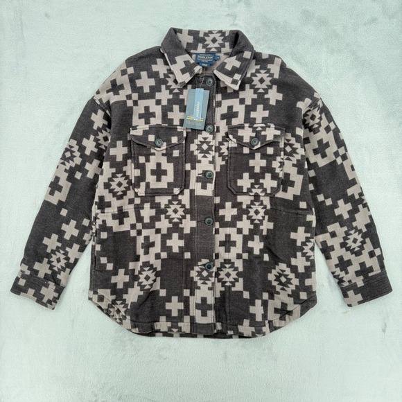 Pendleton Women's Doublesoft Shirt Jacket Charcoal Tossed Size Small NEW - Picture 3 of 16